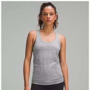 Gray lululemon swiftly tech racerback tank size 6